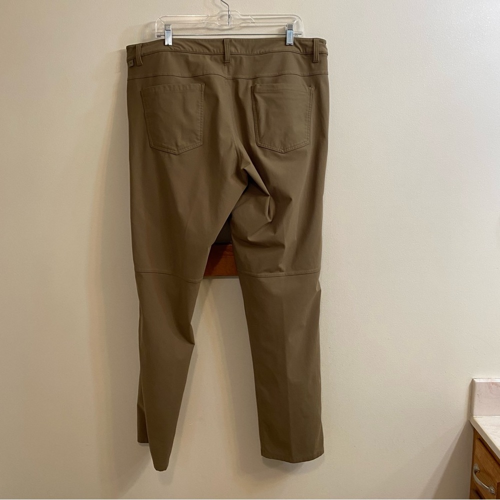 Lululemon ABC Classic-Fit 5 Pocket Pant 32L Warpstreme Brown Men’s Sz 38 Casual - Picture 5 of 15